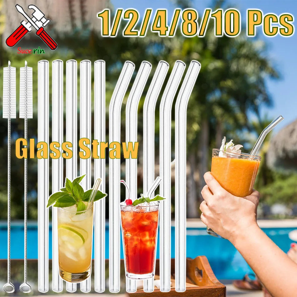 Sip Clean. Sip Green. 🌿 or Reusable Smoothie Straw Set